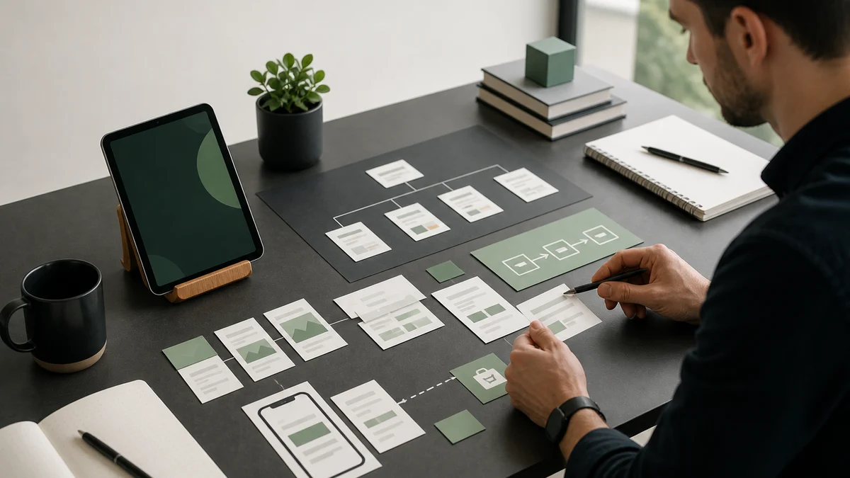 App landing page plan connects search intent, product proof, screenshots, crawlable content, schema, and measured store clicks